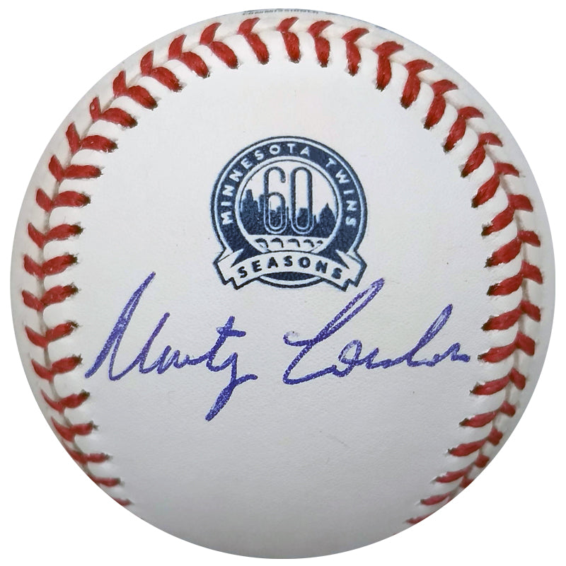 Marty Cordova Autographed Minnesota Twins 60th Anniversary Baseball