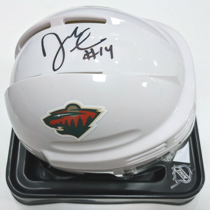 Darby Hendrickson Autographed Minnesota Wild Mini Helmet
