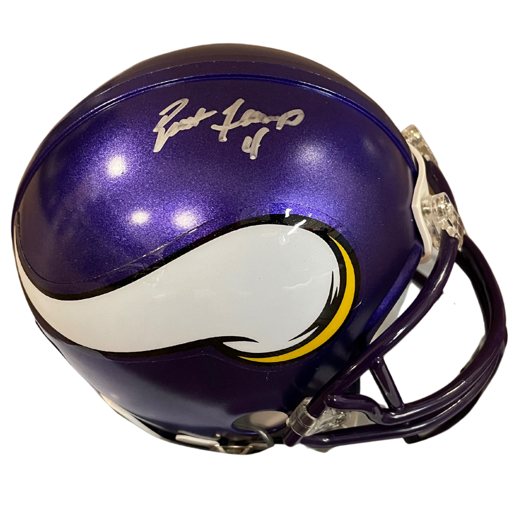 Brett Favre Autographed Minnesota Vikings Throwback Mini Helmet Autographs FanHQ   