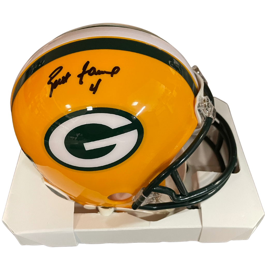 Brett Favre Autographed Green Bay Packers Mini Helmet Autographs FanHQ   