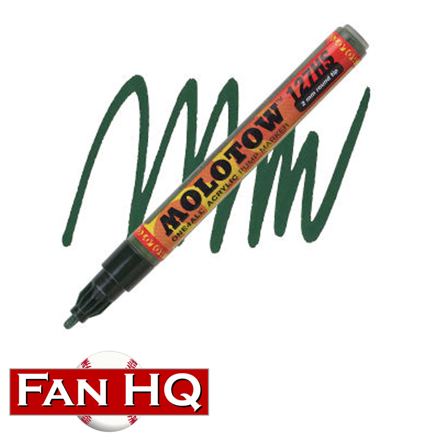 MOLOTOW ONE4ALL Acrylic Paint Marker, 2mm, Neon Green Fluorescent, 1 Each  (127.232)