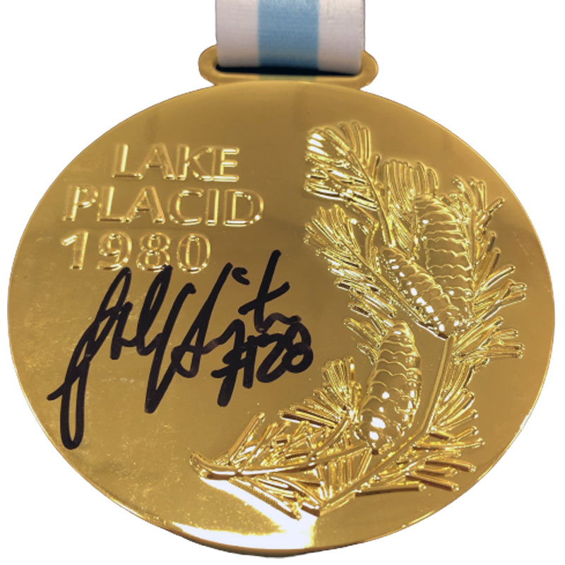 John Harrington Autographed Replica 1980 Gold Medal Autographs Fan HQ   