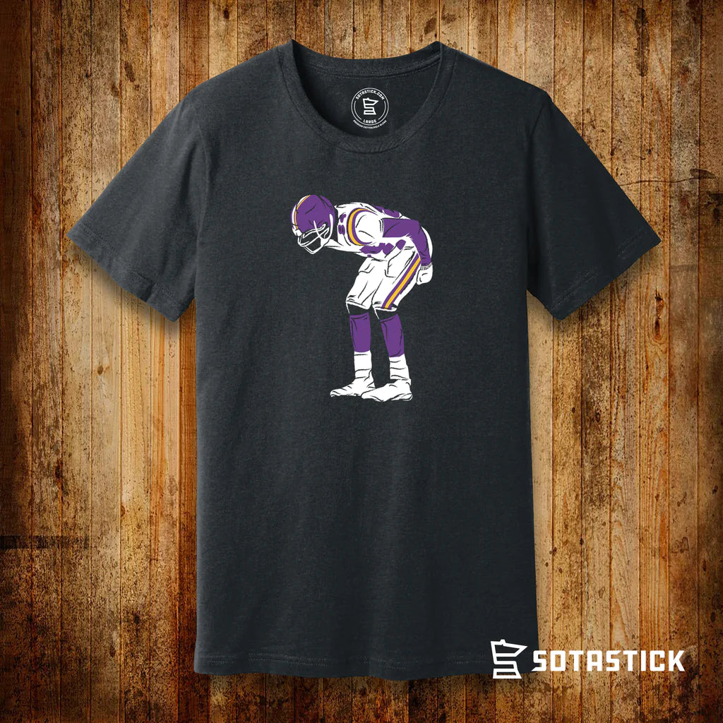 SotaStick Minnesota Moon Charcoal Gray T-Shirt T-Shirts SotaStick   