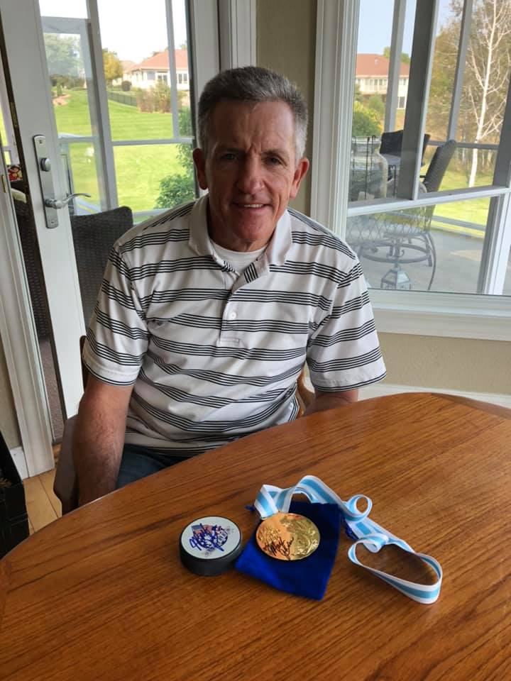 PRE-ORDER: Mark Johnson Autographed Team USA Logo Puck Autographs FanHQ   