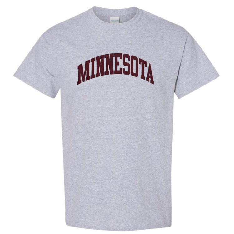 Minnesota Gray T-Shirt T-Shirts Fan HQ   