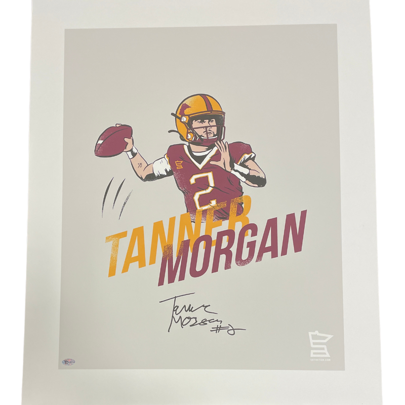 Tanner Morgan Autographed SotaStick 20x24 Print