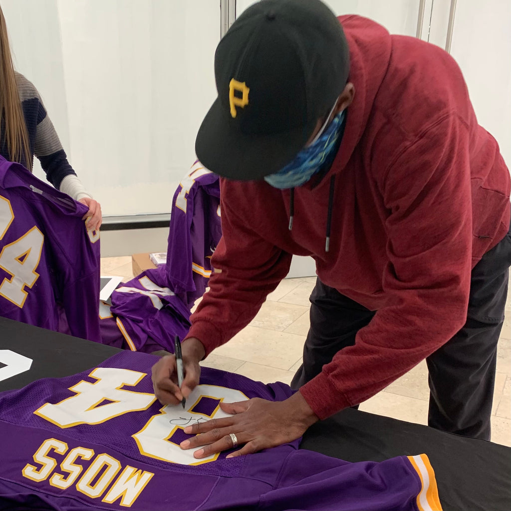 Randy Moss Autographed Purple Pro-Style Jersey