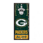 Green Bay Packers Bottle Opener Sign 5"x11"