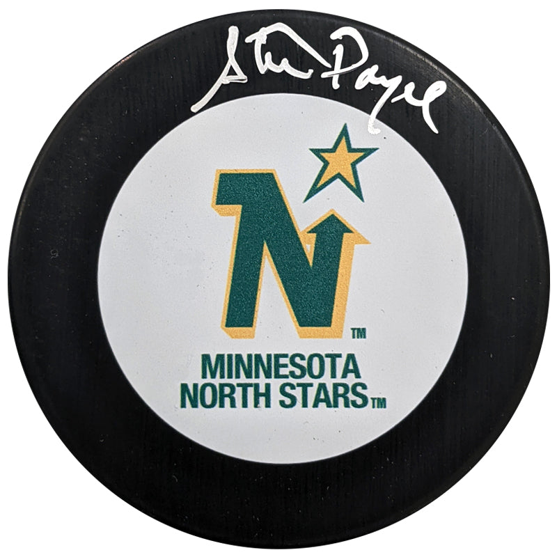 Steve Payne Autographed Minnesota North Stars Puck