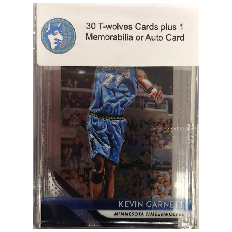 Minnesota Timberwolves 30 Basketball Card Mystery Box w/ 1 Autograph or Memorabilia Card