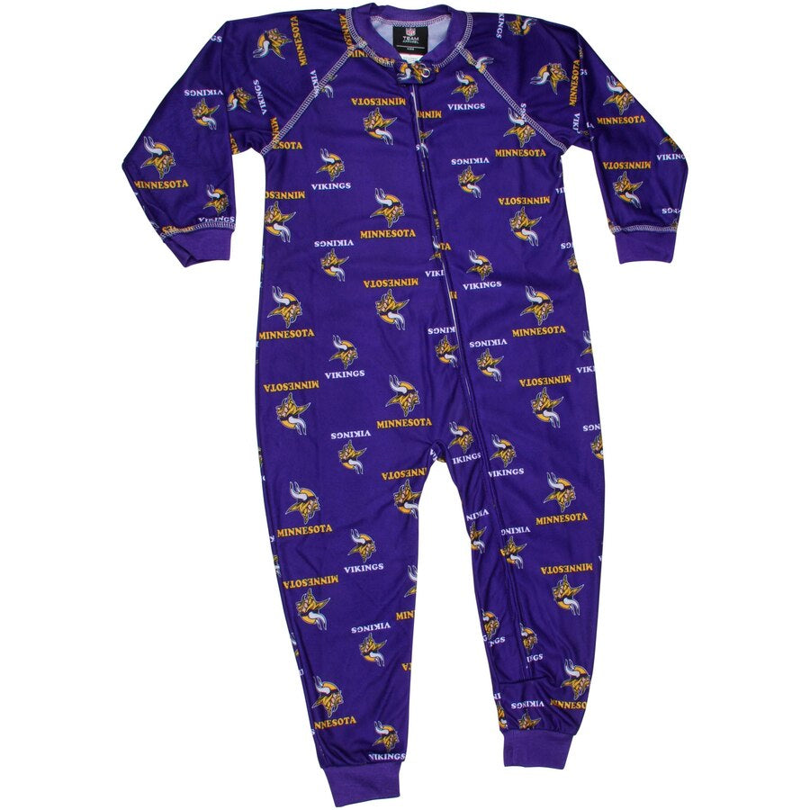 Minnesota Vikings Infant Piped Raglan Full Zip Jammies – Fan HQ